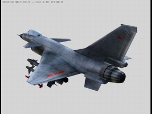 j 10 china military aircraft 3D 模型