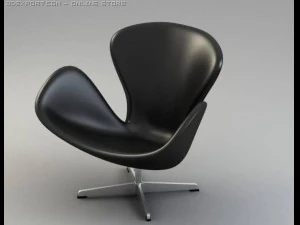 sedia dettagliata Modello 3D