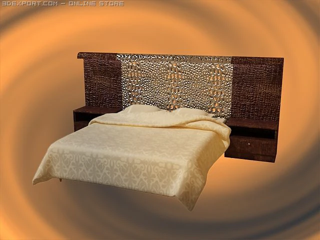bed 3D Model .c4d .max .obj .3ds .fbx .stl .blend