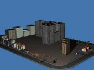 cityscape scene 2 3D Модель