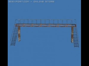 metal bridge Modèle 3D