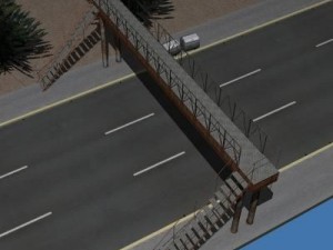 metal bridge Modèle 3D