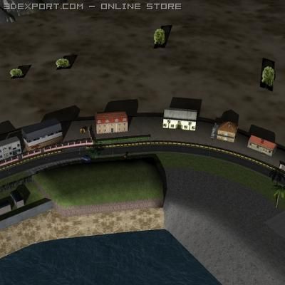 road track1 3D 모델 .c4d .max .obj .3ds .fbx .stl .blend 