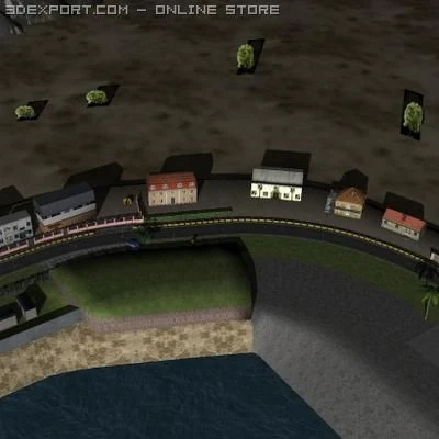 road track1 3D Model .c4d .max .obj .3ds .fbx .stl .blend 
