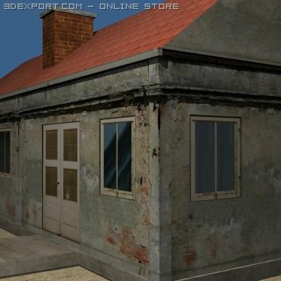 house 3D 模型 .c4d .max .obj .3ds .fbx .stl .blend