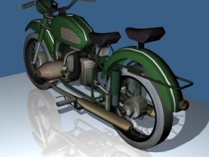 motorcyclemilitary version 3D Модель