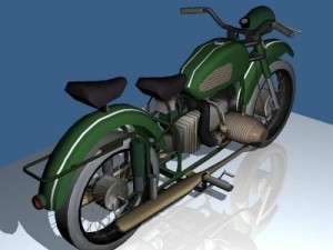 motorcyclemilitary version 3D-Modell