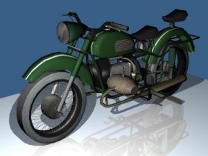 motorcyclemilitary version 3D-Modell