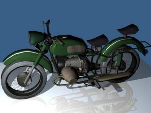 motorcyclemilitary version 3D-Modell