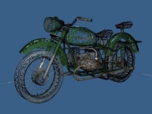 motorcyclemilitary version 3D-Modell