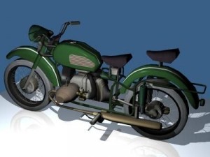 motorcyclemilitary version 3D-Modell