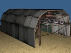 military hangar 3D Model