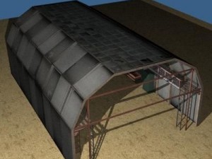 military hangar Modèle 3D