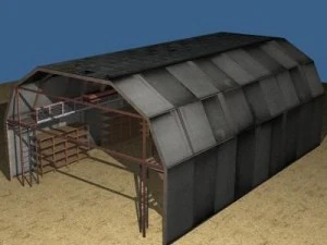military hangar 3D Model