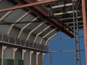 military hangar 3D Model