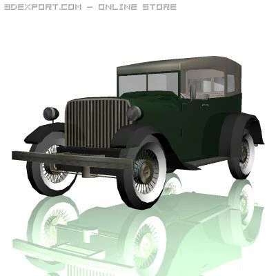 олдтаймер 3D Модель .c4d .max .obj .3ds .fbx .stl .blend