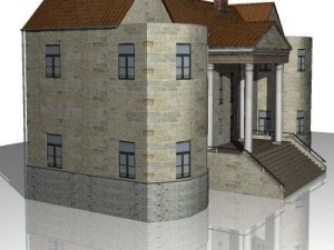 villa house 3D 模型