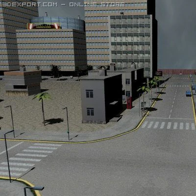 new city 3D Model .c4d .max .obj .3ds .fbx .stl .blend