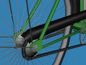 bici da turismo Modello 3D