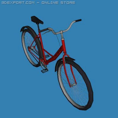 city bike 3D Model .c4d .max .obj .3ds .fbx .stl .blend 