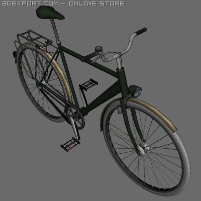 green bike Modelo 3D .c4d .max .obj .3ds .fbx .stl .blend 