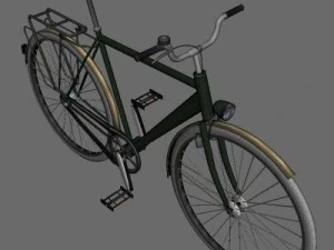 bicicletta verde Modello 3D