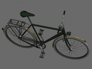 green bike Modelo 3D