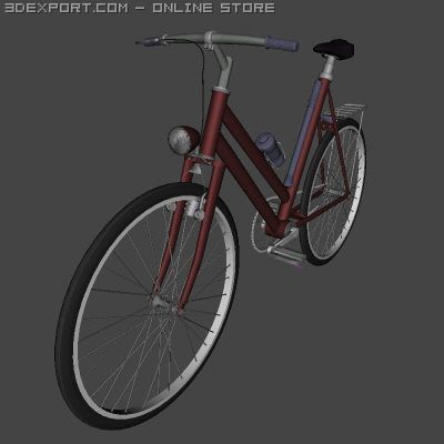 ordinary bike 3D मॉडल .c4d .max .obj .3ds .fbx .stl .blend 