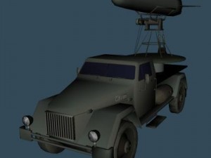 military truck t 3D 模型