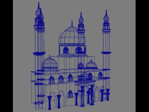masjid clay 3D 模型