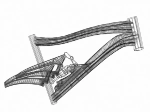 mountain bike frame 1 3D Model