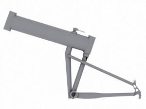 mountain bike frame 2 3D Model