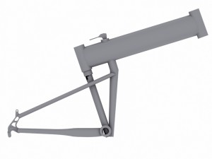 mountain bike frame 2 3D Model