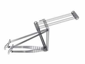 mountain bike frame 2 3D Model