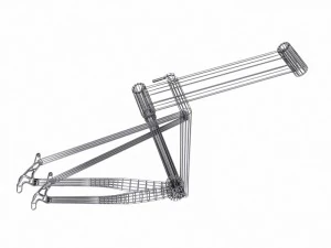 mountain bike frame 2 3D Model