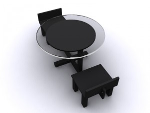 table set Modèle 3D