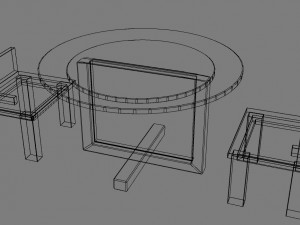 table set Modèle 3D