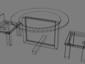 table set 3D Model