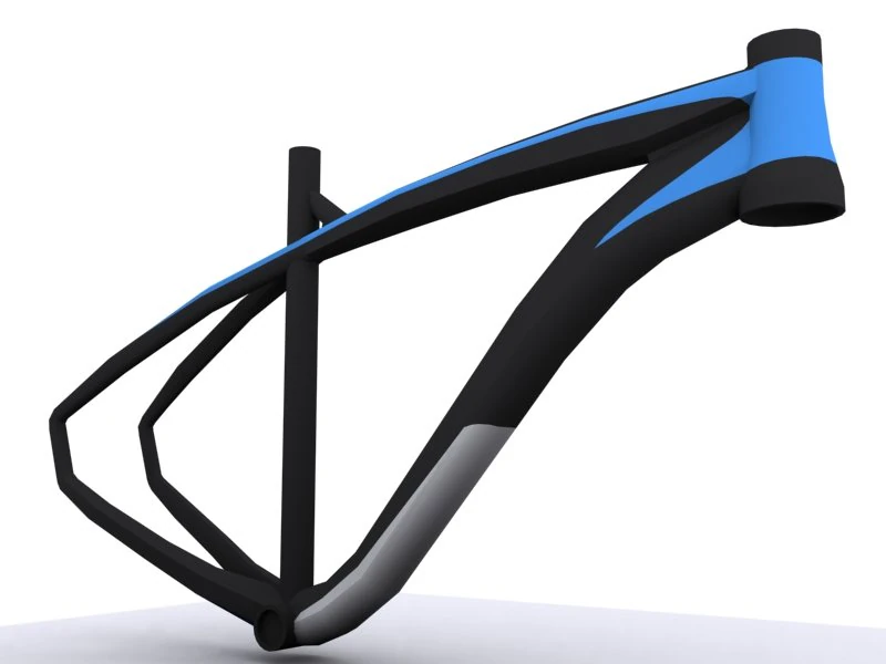 mountain bike frame 3 3D Model .c4d .max .obj .3ds .fbx .stl .blend 