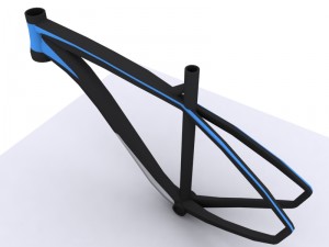 mountain bike frame 3 3D Model