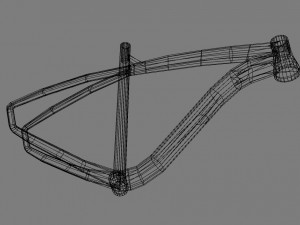 mountain bike frame 3 3D Model