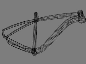 mountain bike frame 3 3D Model