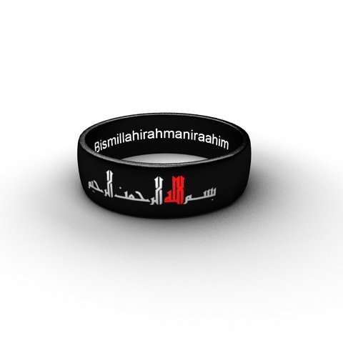 ring chaligrafi 3Dモデル .c4d .max .obj .3ds .fbx .stl .blend 
