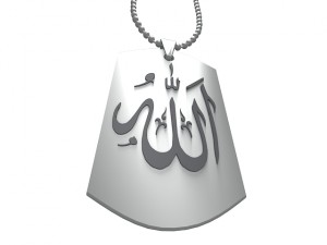 chaligraphics silver pendant 3D-Druckmodell