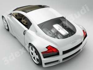 audi aquaris concept car Model 3D