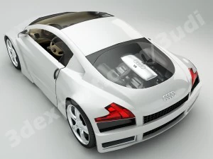 audi aquaris concept car 3D Model