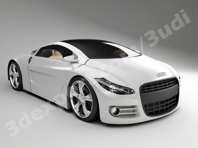 audi aquaris concept car Model 3D .c4d .max .obj .3ds .fbx .stl .blend 