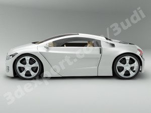 audi aquaris concept car Model 3D