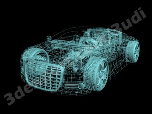 audi aquaris concept car Model 3D