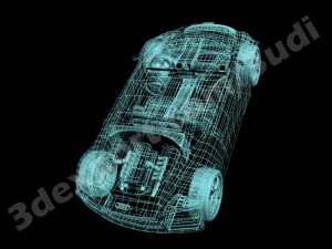 audi aquaris concept car 3D Model